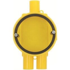 Apparatdosa 26 mm Gul dubbelgips