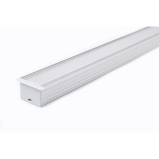Aluminiumprofil Set U-profil Infälld 23x20mm 2000mm - Bild 3