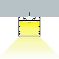 Aluminiumprofil Set U Djup 29,8×29,6mm 2000mm