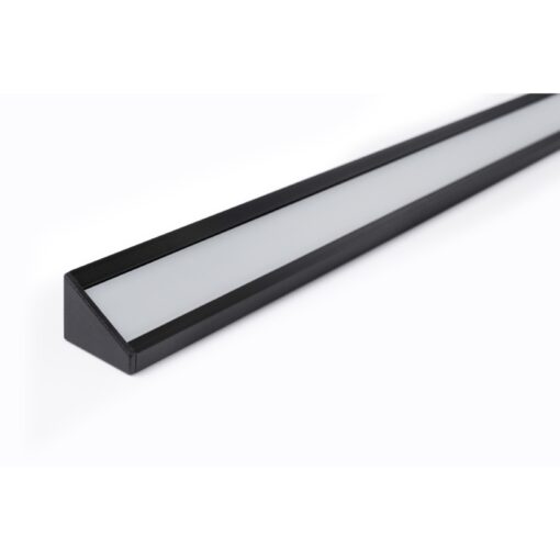 Aluminiumprofil Hörn 14 (24×19) 2m Set Svart/Vit - Bild 2