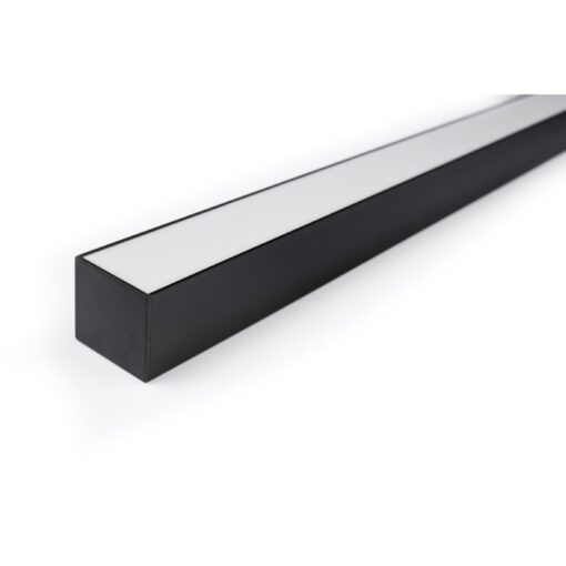 Aluminiumprofil Ytmontage 30 (33×30) 2m Set Svart/Vit - Bild 2