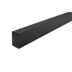 Aluminiumprofil H 30 (33×50) 2m Set Svart/Svart