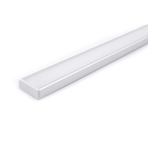 Aluminiumprofil Set U Låg 24x9mm 2000mm, silver - Bild 3