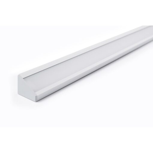 Aluminiumprofil Set Hörn 24×19,4mm 2000mm, vit - Bild 3
