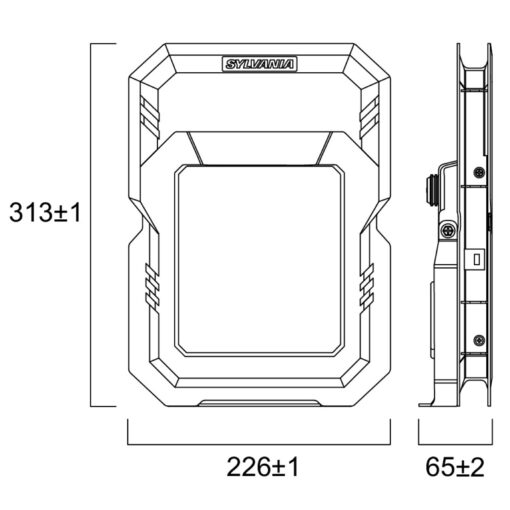 Sylwork Flood Light IP65, ytmonteras, 45W, BP, 5000lm, 4000K, 120°, Gul - Bild 9