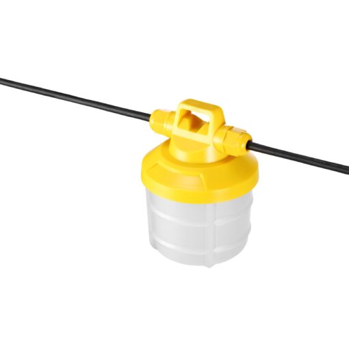 Sylwork String Light IP65, ytmonteras, 50W, 5000lm, 4000K, 15m, Gul - Bild 7