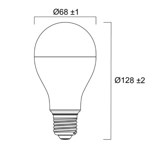 ToLEDo GLS V9, LED-ljuskälla, E27, 16W, 1920lm, 6500K - Bild 4
