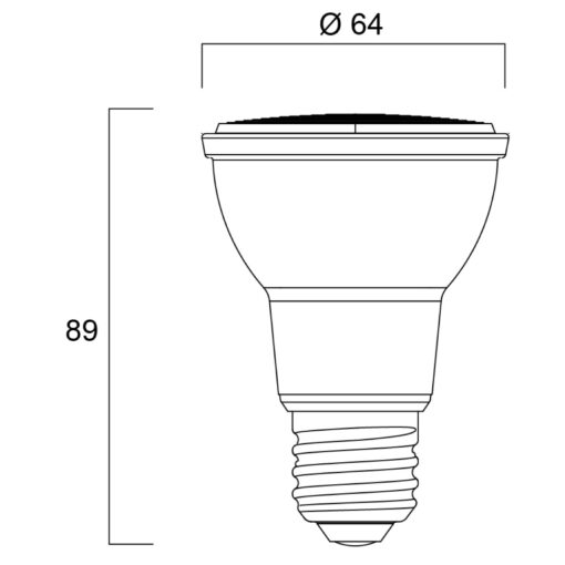 RefLED Retro PAR20 IP65, 7,2W, 540lm, 3000K, CRI80, DIMBAR - Bild 8
