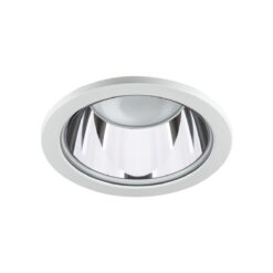 Solstice IP65, D200mm, infälld, 17W, 2100lm, 3000K, CRI90, 70°, DALI, vit/silver