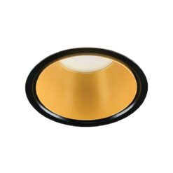 Solstice, D150mm, infälld, 15W, 1300lm, 4000K, CRI90, 70°, DALI, svart/guld