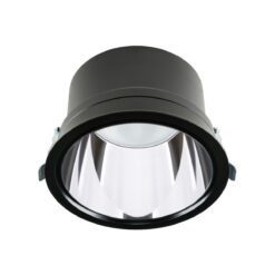 Alternative view of Solstice, D150mm, infälld, 15W, 1900lm, 3000K, CRI90, 70°, DALI, svart/silver