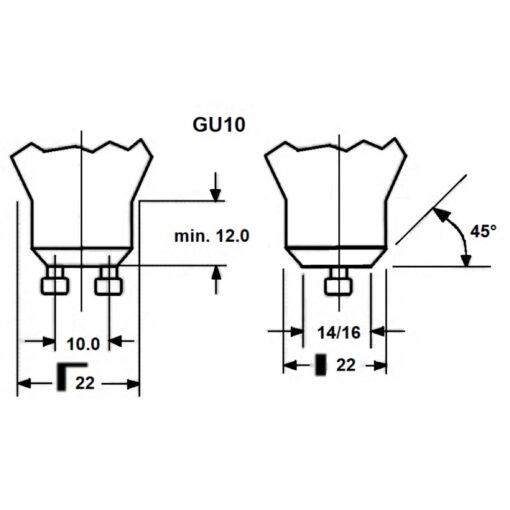 RefLED Platinum Retro ES50, 2/50W, 360lm, 4000K, CRI80, GU10, Onoff - Bild 4