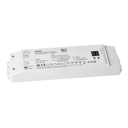SLC Driver 24V 4CH RGB/RGBW 100W DALI DT8 IP20
