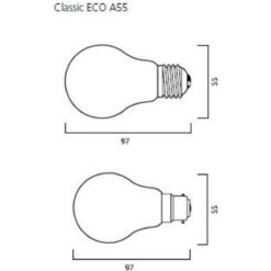 Alternative view of Classic Eco Normallampa Klar 42W 630lm E27