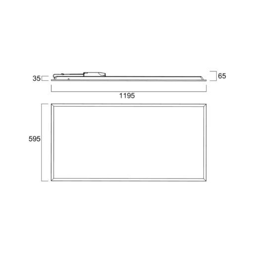 Quantum IP54 MP, infälld, 1200x600, 38W, 6000lm, 4000K, CRI80, Dali - Bild 11
