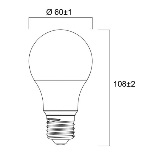 ToLEDo RT GLS , LED-ljuskälla, E27, 8W, 806lm, 4000K, ONOFF - Bild 2