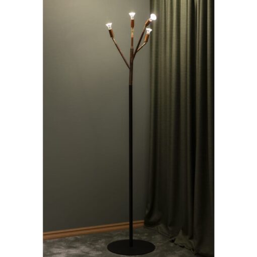 Örsjö, Kvist Golvlampa,  4 armar, Svart/Rå stål - Bild 2