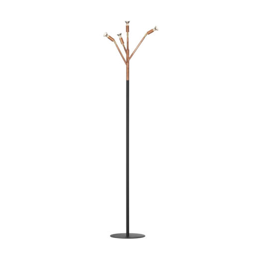Örsjö, Kvist Golvlampa,  4 armar, Rå koppar/svart