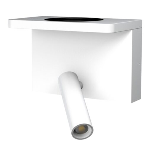 Bedside Charge, vägg, 3W, 178lm, 2700K, dimbar, vit