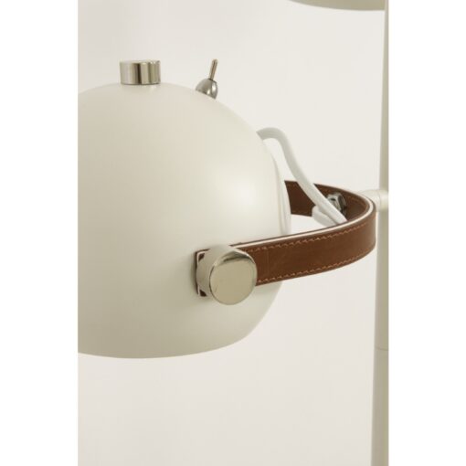 BOW golvlampa 3-arm, H1520mm, Gu10, vit/brun/silver - Bild 3