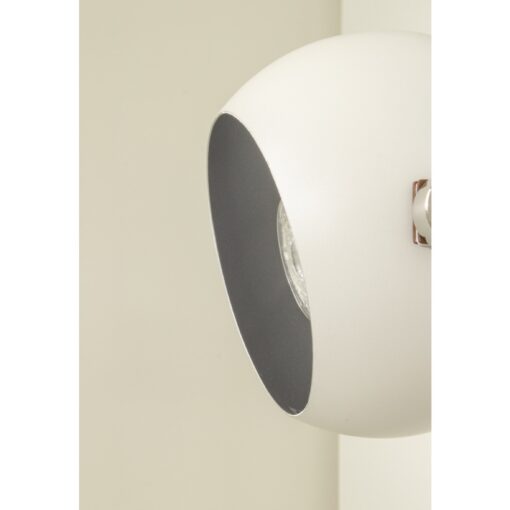BOW golvlampa 3-arm, H1520mm, Gu10, vit/brun/silver - Bild 4