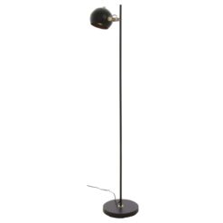 BOW golvlampa 1-arm, H1520mm, Gu10, svart/matt mässing