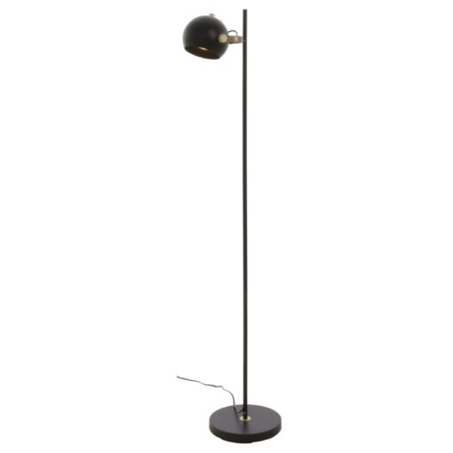 BOW golvlampa 1-arm, H1520mm, Gu10, svart/matt mässing
