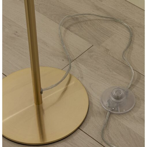 MOLEKYL golvlampa, H1300mm, E14, matt mässing/opalvit - Bild 8