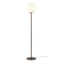 MOLEKYL golvlampa, H1300mm, E14, tenn/vit