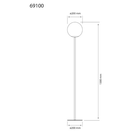 MOLEKYL golvlampa, H1300mm, E14, tenn/vit - Bild 7