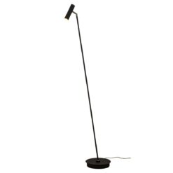 ARCTIC golvlampa, H1370mm, 6W, 3000K, svart/krom