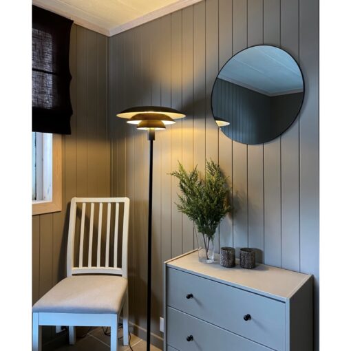 EPSILON golvlampa, H1500mm, E27, svart - Bild 4