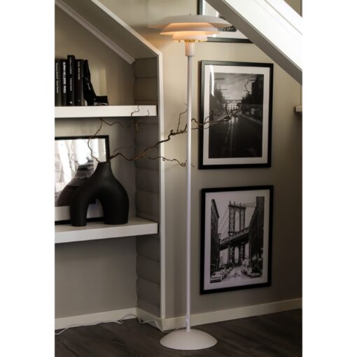 EPSILON golvlampa, H1500mm, E27, vit - Bild 2
