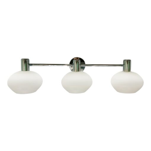 ELBA vägglampa 3:a, B630mm, G9, krom/opalvit