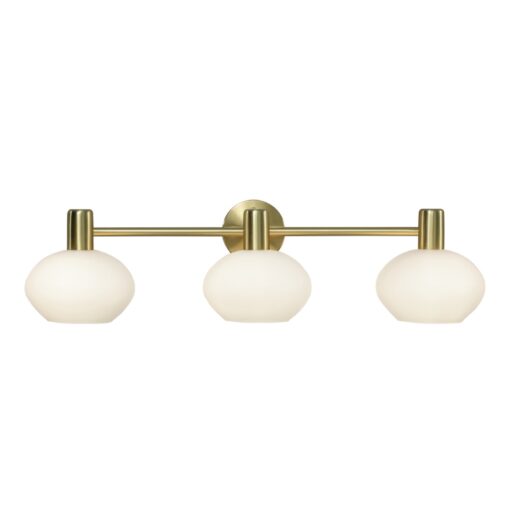 ELBA vägglampa 3:a, B630mm, G9, matt mässing