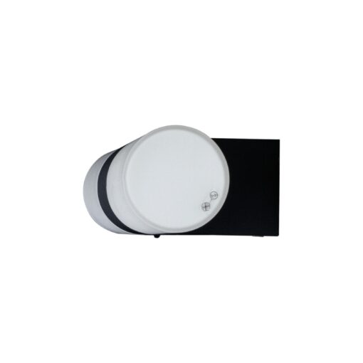 COSENZA vägglampa dubbel, B435, E14, svart/opalvit - Bild 6