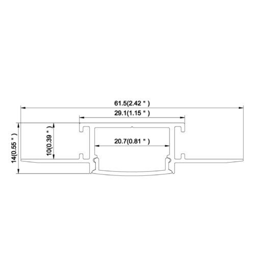 Scanstrip Gips XL, L1800mm, alu, 29,1mm listbredd - Bild 4