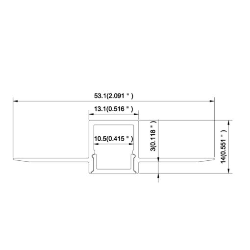 Scanstrip Gips, L1800mm, alu, 10,5mm listbredd - Bild 4
