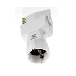 Global Trac Pro Eluttag 10A 250V 100N, Vit, XTSA67S-3