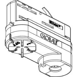 Alternative view of Global Trac Pro Multiadapter 10A 250V, 3-fas, Vit, XTSA68-3