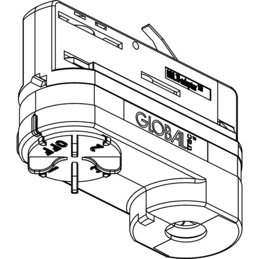 Global Trac Pro Multiadapter 10A 250V, 3-fas, Vit, XTSA68-3 - Bild 2