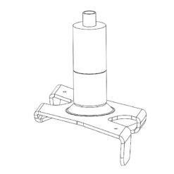 Alternative view of Global Trac Pro/Pulse Wirebygel med snabbinfästning 150N, Vit, SKB11WLC-3
