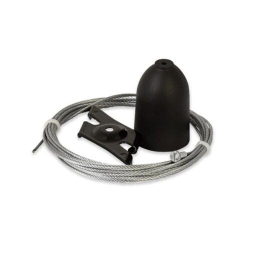 Global Trac Pro/Pulse Wirependel 3m snabbinfästning 150N, Svart, SPW11SK-2/3M