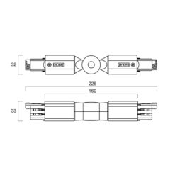 Alternative view of Global Trac Pro Vinkelskarv justerbar, Svart, XTS24-2