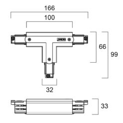Alternative view of Global Trac Pro T-skarv, Svart, XTS36-2