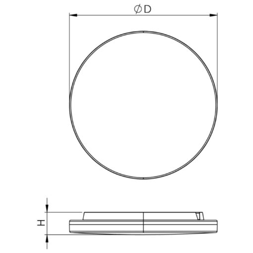 Zuben C, D220mm, 10/15W, 1060/1570lm, 3/4/5700K, MW, vit - Bild 6