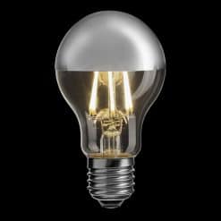 Toppförspeglad Normallampa Silver Dimbar 2700K 550lm E27