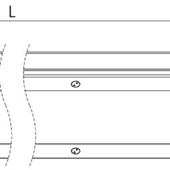 Alternative view of Caelum A, L380mm, 13W, 1468lm, 3000K, ONOFF, Grafitgrå