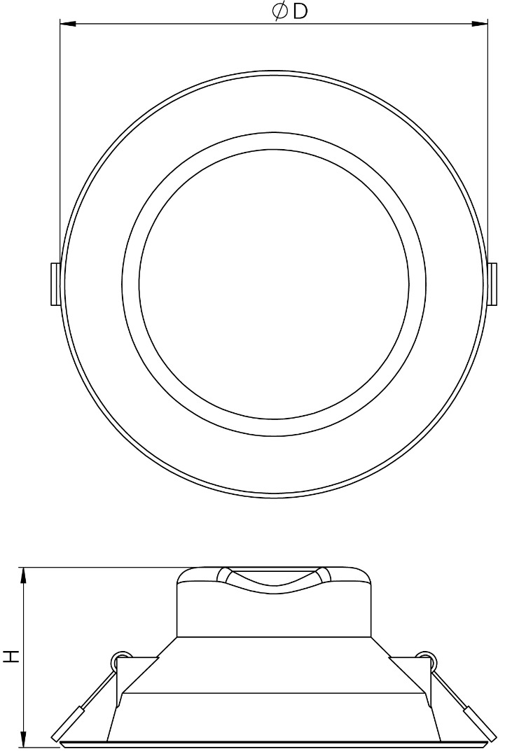 Andromeda P, D113mm, 10W, 930lm, 3000K, Onoff - Bild 3