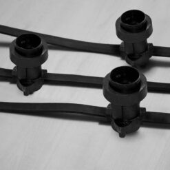 Kedjebelysning Svart B22 IP44 C/C 0,33m 100m